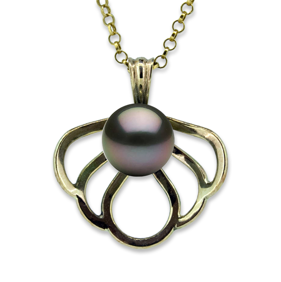 Tahitian Pearl Purity Yellow Gold Medium Pendant