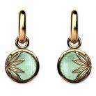 Enraptured Collection Prasiolite 18K Gold Drop Earrings