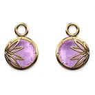Enraptured Collection Amethyst 18K Gold Earring Enhancers