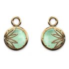 Enraptured Collection Prasiolite 18K Gold Earring Enhancers