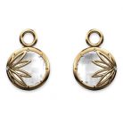 Enraptured Collection Rose Quartz 18K Gold Earring Enhancers