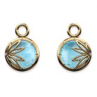 Enraptured Collection Sky Blue Topaz 18K Gold Earring Enhancers