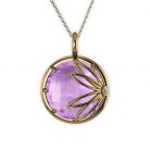 Enraptured Collection Amethyst 18K Gold Pendant
