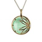 Enraptured Collection Prasiolite 18K Gold Pendant