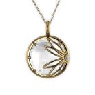 Enraptured Collection Rock Crystal 18K Gold Pendant