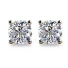 2ct Round Brilliant Cut Diamond Platinum 950 Earrings