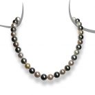 Cultured Tahitian & Freshwater Pearl Graduated Medley Necklace