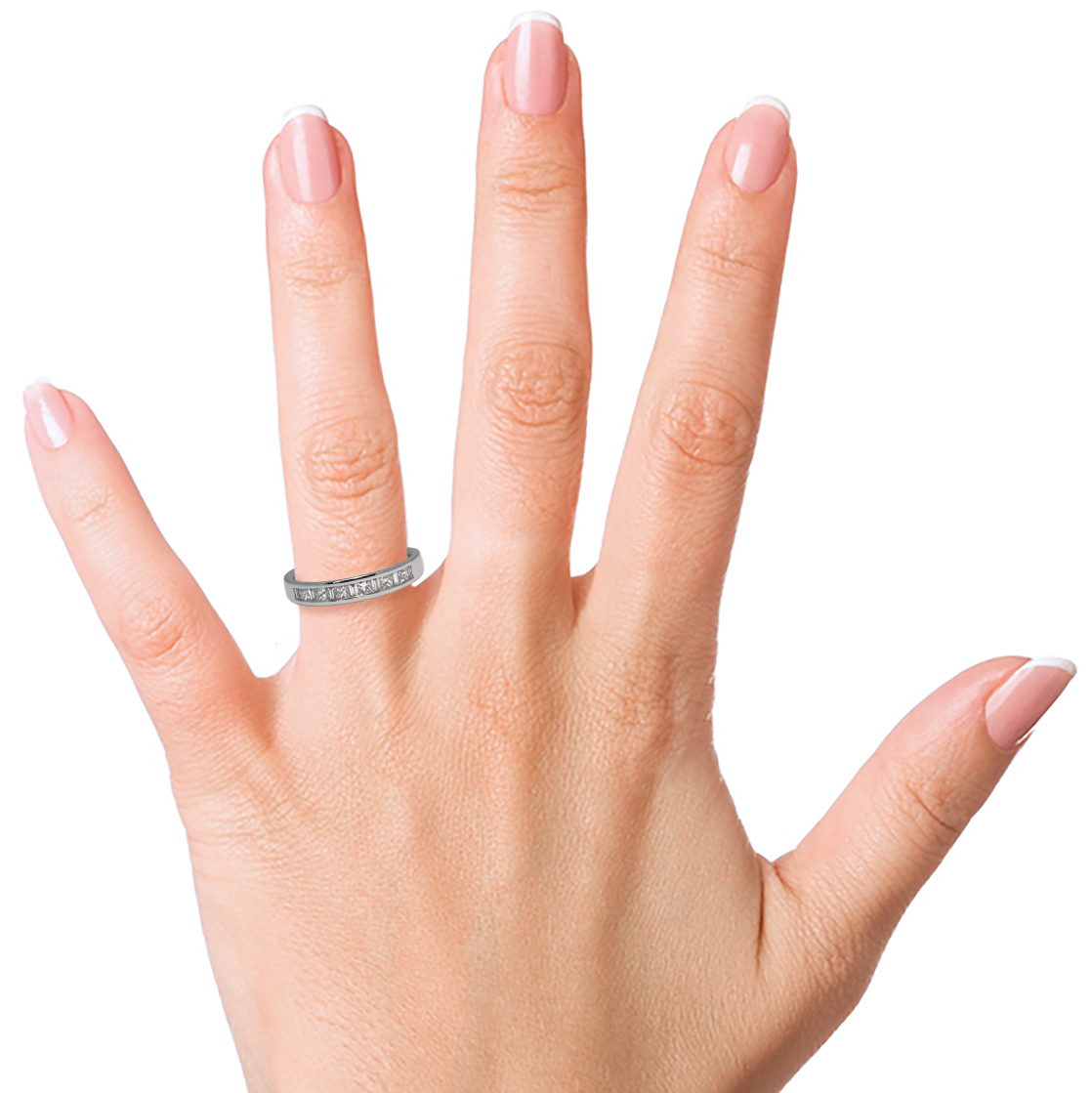 0.40ct Diamond Half Eternity Style Platinum 950 Band