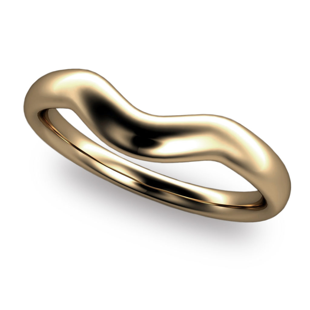 Fitted Wedding Band for Tudor Rose Ring