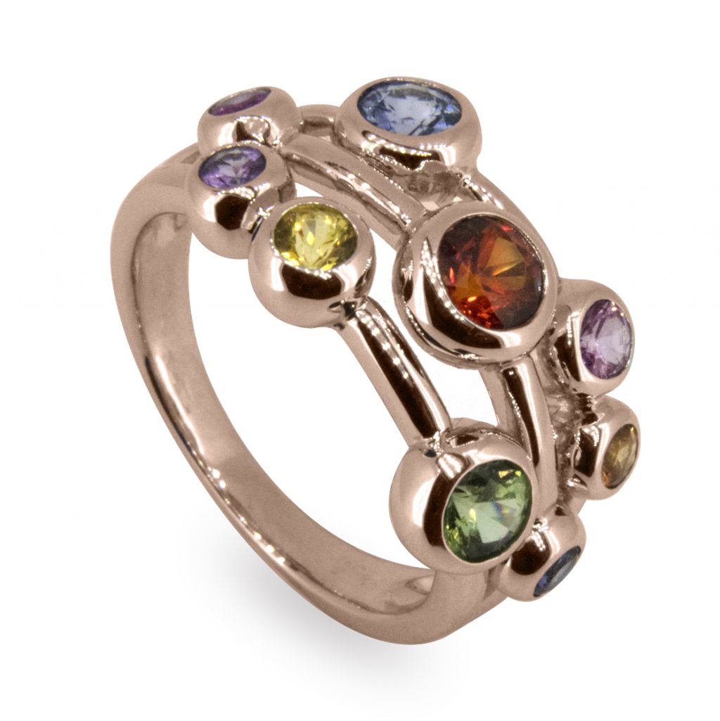 Sapphire Dancer 1.53ct tw Ring